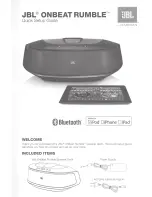 Предварительный просмотр 1 страницы JBL ON BEAT RUMBLE Quick Setup Manual