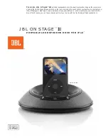 JBL ON STAGE III Technical Specifications preview