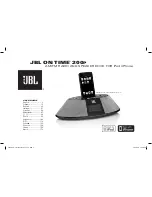 JBL ON TIME 200P User Manual preview