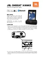 Preview for 5 page of JBL ONBEAT AWAKE Quick Setup Manual