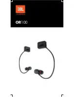 JBL OR100 Quick Start Quide preview