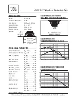 JBL P1222 Technical Data preview