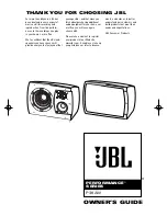 JBL P36AW Owner'S Manual предпросмотр