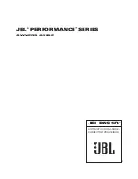 JBL Performance BASSQ Owner'S Manual preview