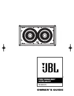 Предварительный просмотр 1 страницы JBL Performance Specialist SS88IWS Owner'S Manual