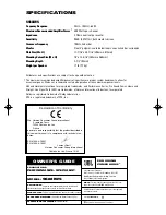 Предварительный просмотр 12 страницы JBL Performance Specialist SS88IWS Owner'S Manual