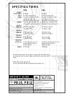 Предварительный просмотр 1 страницы JBL PowerBass PB10 Owner'S Manual