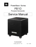 Предварительный просмотр 1 страницы JBL PowerBass PB10 Service Manual