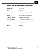Предварительный просмотр 4 страницы JBL PowerBass PB10 Service Manual