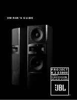 JBL PROJECT K2 S5800 Owner'S Manual предпросмотр