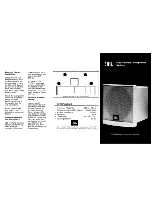 Предварительный просмотр 1 страницы JBL PROPERFORMER Owner'S Manual