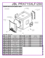 Предварительный просмотр 2 страницы JBL PRX715XLF/230 Technical Manual