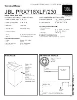 JBL PRX718XLF/230 Technical Manual предпросмотр