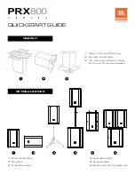 JBL PRX812 Quick Start Manual предпросмотр