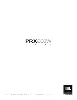 Preview for 24 page of JBL PRX812W .PRX815W User Manual