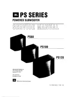 Preview for 1 page of JBL PS60 Service Manual