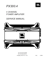 JBL PX300.4 Service Manual preview