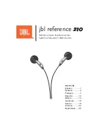 JBL Reference 210 User Manual предпросмотр