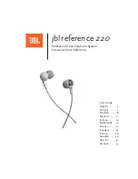 Предварительный просмотр 1 страницы JBL Reference 220 User Manual