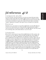 Предварительный просмотр 6 страницы JBL Reference 410 User Manual