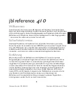 Предварительный просмотр 10 страницы JBL Reference 410 User Manual