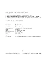 Предварительный просмотр 4 страницы JBL REFERENCE 420 User Manual