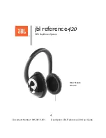 Предварительный просмотр 5 страницы JBL REFERENCE 420 User Manual