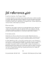 Предварительный просмотр 14 страницы JBL REFERENCE 420 User Manual