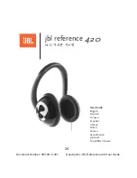 Предварительный просмотр 25 страницы JBL REFERENCE 420 User Manual