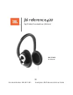 Предварительный просмотр 33 страницы JBL REFERENCE 420 User Manual