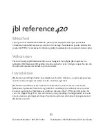 Предварительный просмотр 34 страницы JBL REFERENCE 420 User Manual