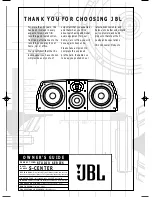 Предварительный просмотр 1 страницы JBL S-Center Owner'S Manual