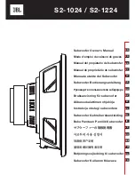 Предварительный просмотр 1 страницы JBL S2-1024 Owner'S Manual