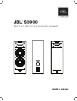 Предварительный просмотр 1 страницы JBL S3900 Owner'S Manual