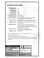 Предварительный просмотр 8 страницы JBL S412PII Owner'S Manual