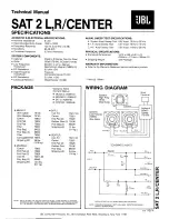 JBL SAT 2 L Specifications предпросмотр