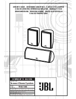 JBL SCS 138 Subwoofer Owner'S Manual предпросмотр