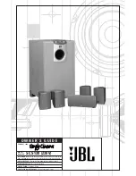 JBL SCS 138 Trio Owner'S Manual preview