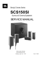 Preview for 1 page of JBL SCS150SI Service Manual