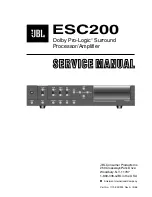 JBL SIMPLY CINEMA ESC200 Service Manual preview