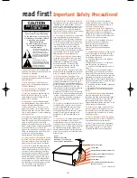 Preview for 2 page of JBL Simply Cinema ESC333 Setup Manual