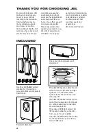 Preview for 4 page of JBL Simply Cinema SCS260.5 Owner'S Manual