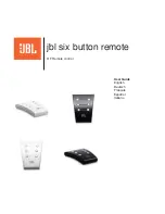 JBL Six Button Remote User Manual preview