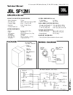 Предварительный просмотр 1 страницы JBL SoundFactor SF12Mi Technical Manual