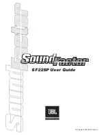 JBL SoundFactor SF22SP User Manual предпросмотр