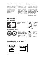 Предварительный просмотр 2 страницы JBL SoundPoint SP5 Owner'S Manual