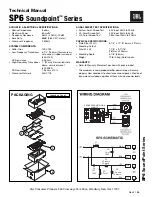 JBL Soundpoint SP6 Series Technical Manual preview