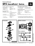 JBL SoundPoint SP8 Series Technical Manual предпросмотр