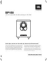 Preview for 25 page of JBL SP-150 Owner'S Manual