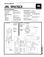 JBL SR4702X Technical Manual предпросмотр